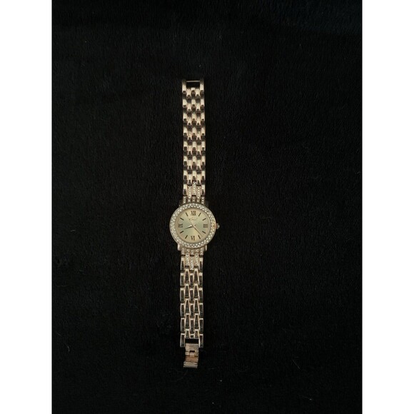 Watch Rose Gold Tone Rhinestone Bezel Kim Rogers Womens Ladies - NEW BATTERY - Picture 6 of 6